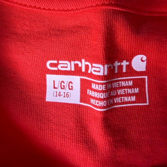 Big Kids Large (14-16) Carhartt Pocket T-Shirt NWOT - Picture 3 of 5